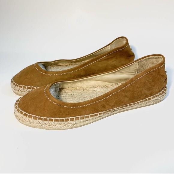 Jimmy Choo Brown Suede Flats - Picture 1 of 8